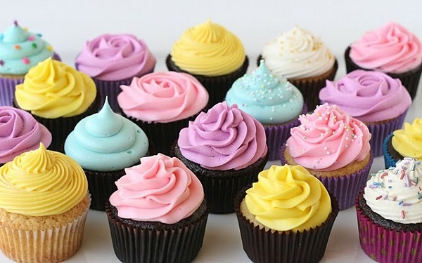 Thành phẩm bánh cupcake làm từ bột mì